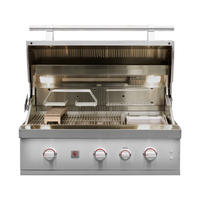 Summerset Quest 36-Inch 3-Burner Built-In Gas Grill with Rear Infrared Burner