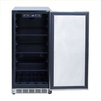 Summerset 15" Outdoor Rated Refrigerator with Stainless Steel Door