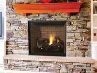 Superior DRT6340 direct-vent gas fireplace straight-on product shot in room setting