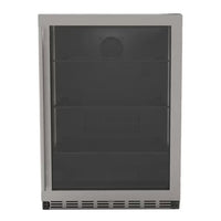 Summerset 24" Outdoor Rated Refrigerator with Glass Door & Glass Shelves