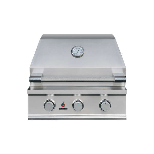 TrueFlame E Series 25-Inch Built-In Gas Grill — manufacturer front view