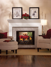 Empire 36 see-through vent-free fireplace, room scene