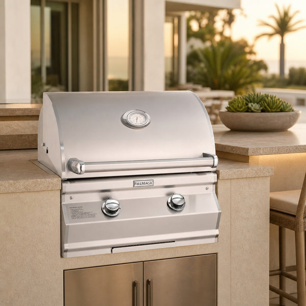 Fire Magic Choice Multi-User CM430i 24-Inch Built-In Natural Gas Grill with Analog Thermometer — lifestyle