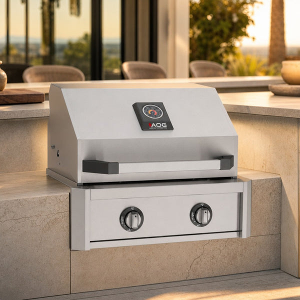 American Outdoor Grill 24" T-Series 2-Burner Built-In Gas Grill — lifestyle