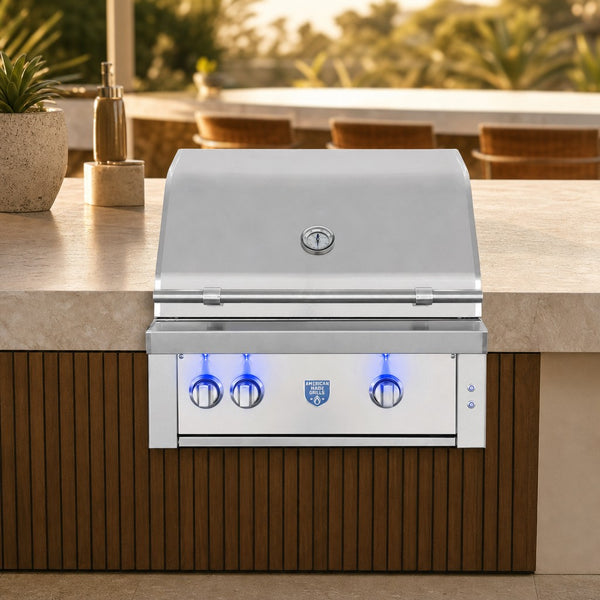 American Made Grills Estate 30" Built-In Gas Grill — lifestyle