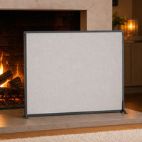 Flat Panel Fireplace Screen — lifestyle