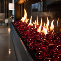 Krystal Fire - Smooth Fire Glass - 1" Cherry — lifestyle