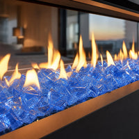 Krystal Fire - Fire Glass - 1/4"-1/2" Blue Ice — lifestyle