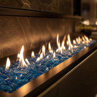 Krystal Fire - Fire Glass - 1/2"-3/4" Aqua - 10lbs — lifestyle