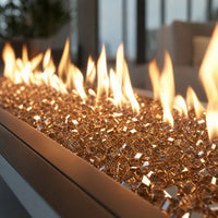 Copper Reflective - 1/4" Fire Glass- 10 lbs — lifestyle