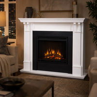 Real Flame Ashley Electric Fireplace - White — lifestyle