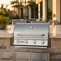Bull Outlaw Built-In Gas Grill — lifestyle