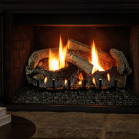 Empire Aged Oak Ventless Gas Log Set — lifestyle