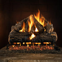 Peterson Real Fyre Charred Oak Vented Gas Log Set — lifestyle