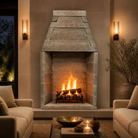 Engineered Rumford Style Masonry Fireplace System - 48" — lifestyle