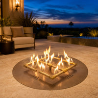 120,000 BTU Round Match Lit Crossfire Burner System - 24" — lifestyle