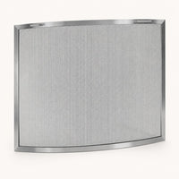 Lumino Stainless Steel Bowed Fireplace Screen — studio