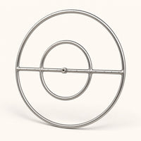 Round Gas Fire Pit Burner with Match Lit Ignition - 24" — studio