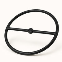 Black Steel Round Gas Fire Pit Burner - 12" — studio