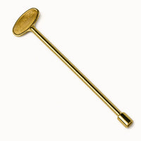 12" Universal Gas Key - Brass — studio
