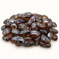 Krystal Fire - Smooth Fire Glass - 1" Amber Irid. — studio