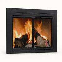 Ardmore Black Fireplace Door — studio