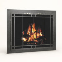 Heritage Charlotte Custom Masonry Fireplace Door — studio