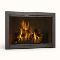 Piccolo Custom Masonry Fireplace Glass Door — studio