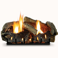 Empire Aged Oak Ventless Gas Log Set — studio