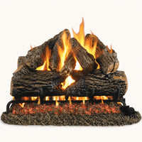 Peterson Real Fyre Charred Oak ANSI Vented Gas Log Set — studio
