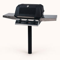 Heritage WHRG4DD In-Ground Post-Mount Hybrid Gas Grill — studio