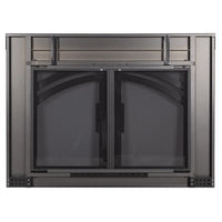 Alexander Natural Iron Masonry Fireplace Door | Standard Sizes - ExceptionalFire
