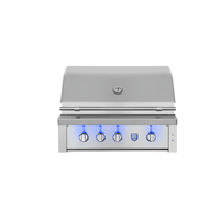 American Made Grills Estate 36-inch stainless steel gas grill with rotisserie and LED lights