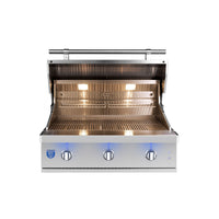 American Made Grills Atlas 36" Built-In Gas Grill with Briquette Trays