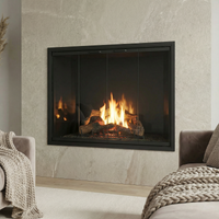 Stiletto Cutback Ultra Thin Fireplace Glass Doors | Modern & Elegant Design | Custom