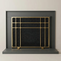 Free Standing Fireplace Screen Handmade to Fit | Axis