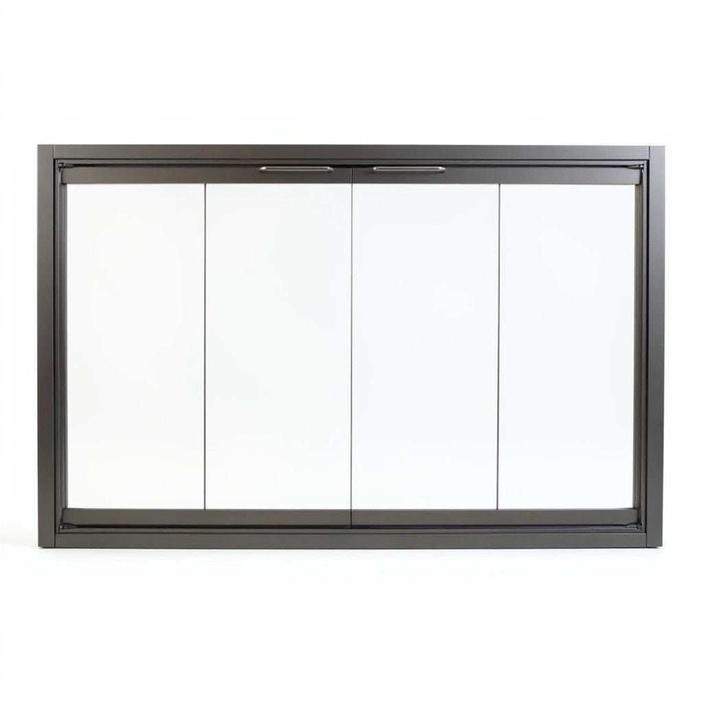 Cabot - Steel Masonry Fireplace Glass Doors - ExceptionalFire