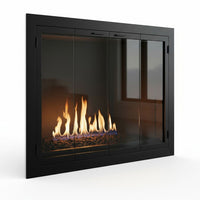 Carolina Sleek Steel Fireplace Glass Doors | Masonry & Prefab | Custom