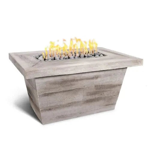 Ivory 48-inch Carson Gas Fire Pit Table with natural gas fuel