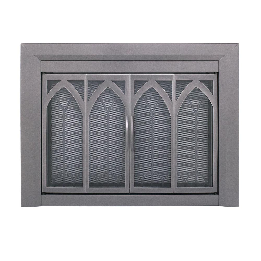 Colt Gun Metal Masonry Fireplace Door | Standard Sizes - ExceptionalFire