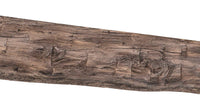 Cumberland Live Edge Non-Combustible Mantel Shelf RIVER ROCK Finish - ExceptionalFire