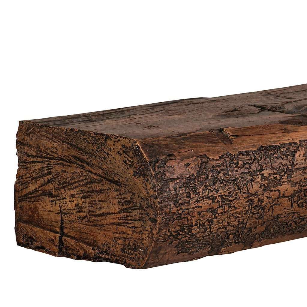 Cumberland Live Edge Non-Combustible Mantel Shelf TOASTED RYE Finish - ExceptionalFire