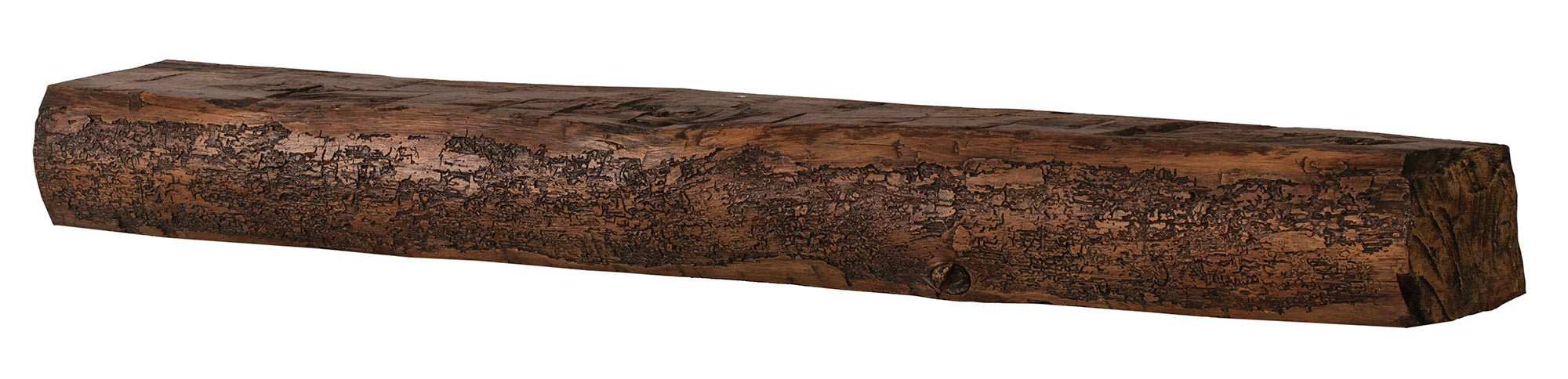 Cumberland Live Edge Non-Combustible Mantel Shelf TOASTED RYE Finish - ExceptionalFire