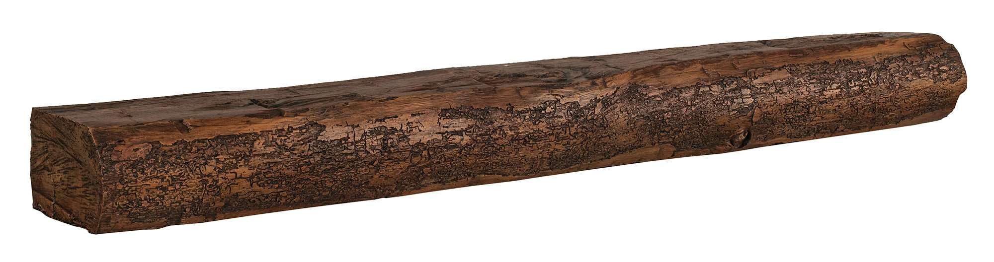 Cumberland Live Edge Non-Combustible Mantel Shelf TOASTED RYE Finish - ExceptionalFire