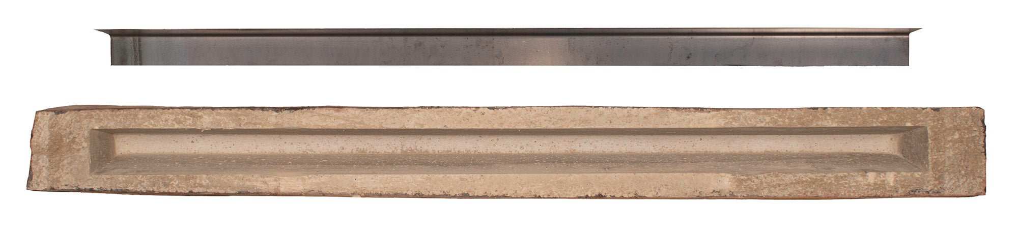 Cumberland Live Edge Non-Combustible Mantel Shelf TOASTED RYE Finish - ExceptionalFire