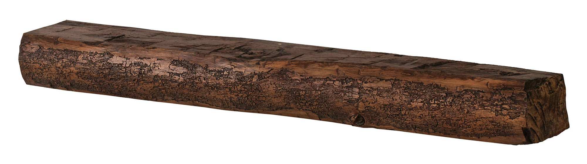 Cumberland Live Edge Non-Combustible Mantel Shelf TOASTED RYE Finish - ExceptionalFire