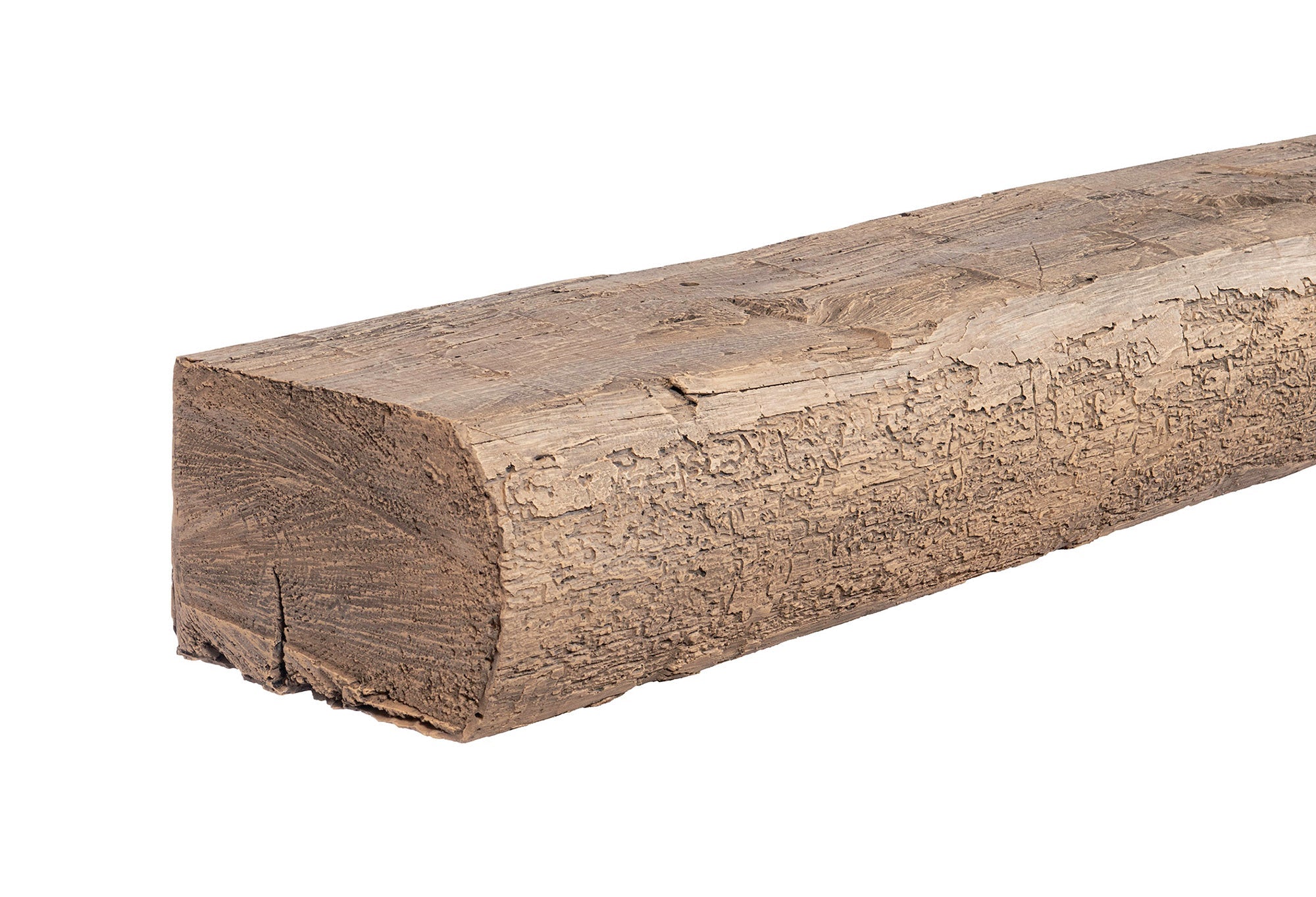 Cumberland Live Edge Non-Combustible Mantel Shelf Wheat Finish - ExceptionalFire
