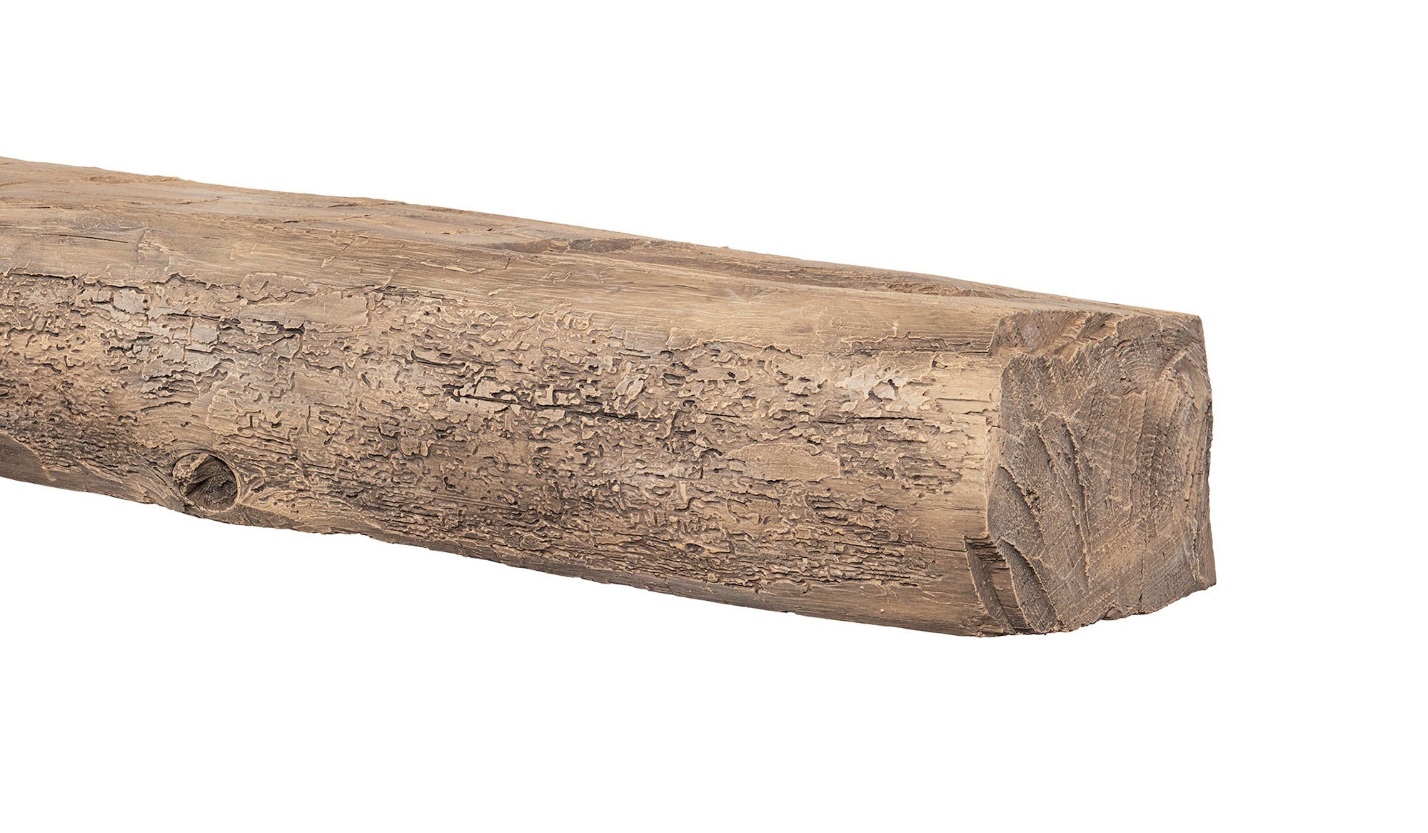 Cumberland Live Edge Non-Combustible Mantel Shelf Wheat Finish - ExceptionalFire