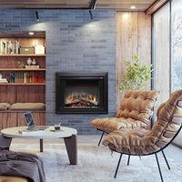 Dimplex 39" Deluxe Built-In Electric Firebox with realistic LED logs and remote control heating up to 800 sq. ft.