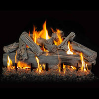 Grand Canyon 36" See-Through 2-Burner Assembled Gas Burner System - Natural Gas, Electronic Ignition with Remote & Rock Kit